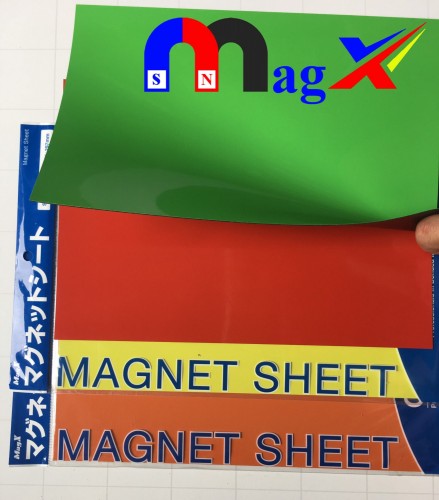 Nam Châm Dẻo Hàng Japan Dày 0.75mm Đa Màu Sắc - Tấm A4
