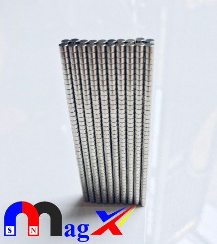 Nam châm đất hiếm Ø 3x3mm - Mã N35-M