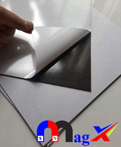 Nam Châm Dẻo Dày 2.0mm Phủ Băng Keo  - Tấm A4 Mã TA420K