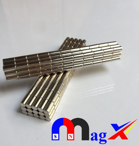 Nam châm đất hiếm Ø 4x8mm - Mã N35-M