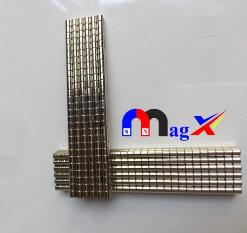 Nam châm đất hiếm Ø 2x3mm - Mã N35-M