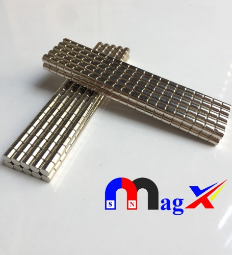 Nam châm đất hiếm Ø 5x5mm - Mã N35-M