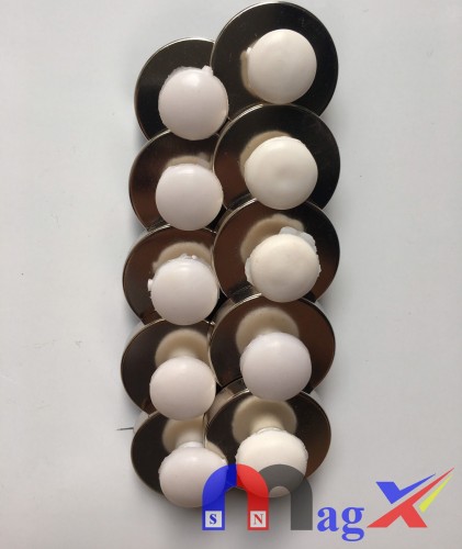 Nút chặn nam châm mạ Inox  - Mã D16S